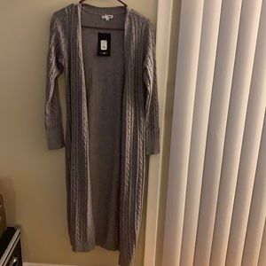 Fashionova Gray long cardigan